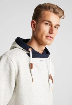 Indicode Jeans Batchelor - Hoodie - Ecru -Indicode Jeans Verkoop 00010194bb414ce992d82b8348125a9a