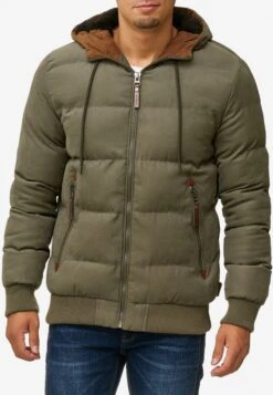Indicode Jeans Winterjassen Winterjas Adeline Heren Olijfgroen -Indicode Jeans Verkoop 00b0976ff37bbee2c3b3bc919d1ad07f