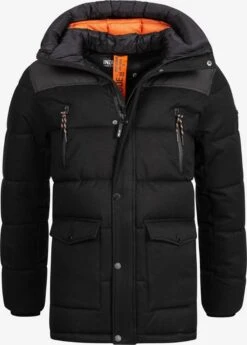 Indicode Jeans Winterjassen Winterjas Krem Heren Zwart