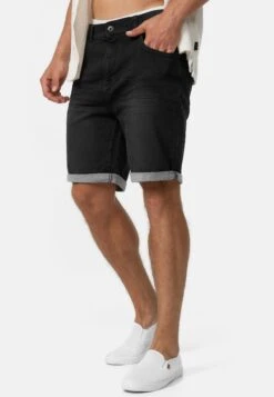 Indicode Jeans Lonar - Jeansshort - Black -Indicode Jeans Verkoop 02c8f6b4cd8b436d825342bedf934289