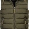 Indicode Jeans Bodywarmers Bodywarmer Heren Kaki