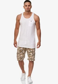 Indicode Jeans Shorts Regular Broek White Rock Heren Sand -Indicode Jeans Verkoop 033ca32fdfbb60a75d63c048e6076632