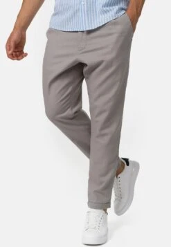 Indicode Jeans Chinos Regular Chino Cunningham Heren Grijs -Indicode Jeans Verkoop 03638dd130500744ca6e5279454f68b8
