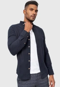 Indicode Jeans Langarm Riverside - Overhemd - Black