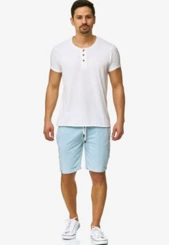 Indicode Jeans Shorts Regular Broek Aldrich Heren Lichtblauw -Indicode Jeans Verkoop 05832480f87f5839e7eeec5e89c70dce