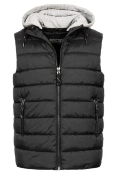 Indicode Jeans Stockton - Bodywarmer - Black -Indicode Jeans Verkoop 06473770484641999ec88cbbbe3dbd16