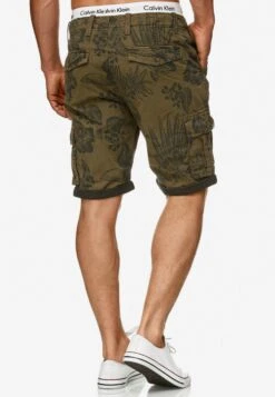 Indicode Jeans Cargo Shorts Regular Cargobroek Albert Heren Kaki -Indicode Jeans Verkoop 06a4bf2a8aca450220587d692c48b7ed