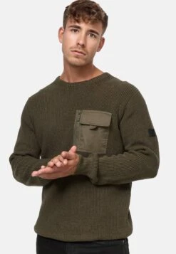 Indicode Jeans Trui - Army