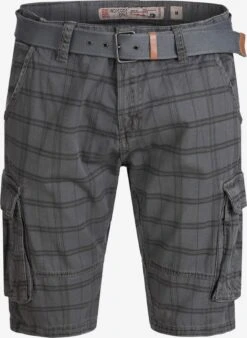 Indicode Jeans Cargo Shorts Regular Cargobroek Heren Grijs