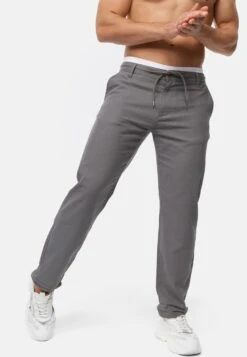Indicode Jeans Pantalons Regular Broek Clio Heren Grijs -Indicode Jeans Verkoop 0747897e171ca531d775930fbd018e2a