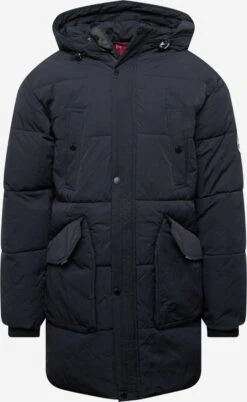 Indicode Jeans Parkas Winterparka Gazelle Heren Zwart
