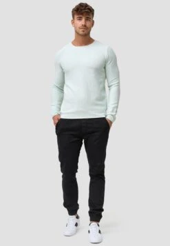 Indicode Jeans Crewneck Truien Trui Loakim Heren Mintgroen -Indicode Jeans Verkoop 07921cb957da5b574bd8395b11c0b778