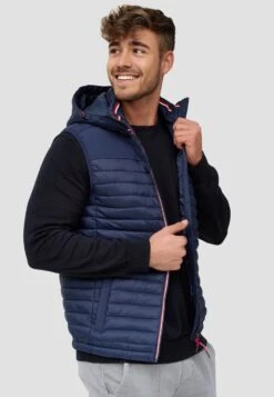 Indicode Jeans Bodywarmers Bodywarmer Leach Heren Donkerblauw -Indicode Jeans Verkoop 07fb74f22ce1926ec13f9594ccaaf1db