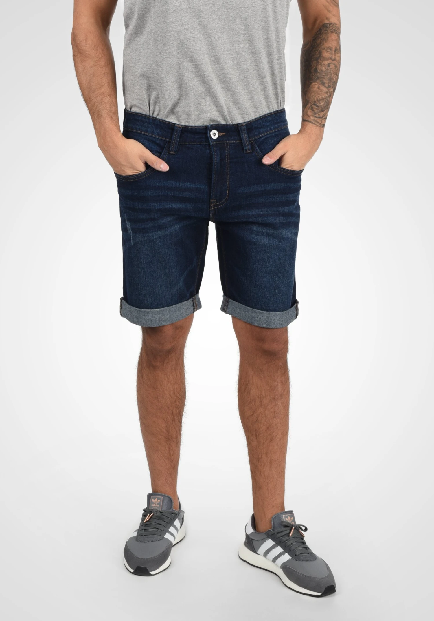 Indicode Jeans Idquentin - Jeansshort - Dark Blue 1 Indicode Jeans Idquentin - Jeansshort - Dark Blue