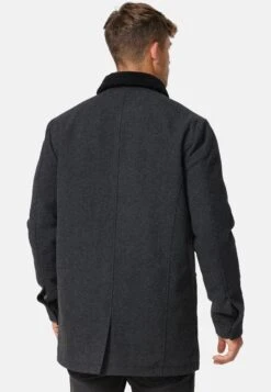 Indicode Jeans Falmo - Halflange Jas - Mini Herringbone Black -Indicode Jeans Verkoop 093d77247ad94084b701341ee666099d