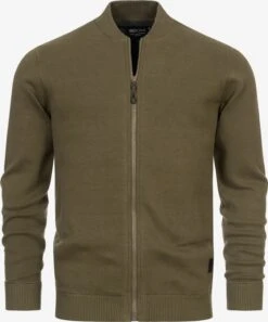 Indicode Jeans Vesten Gebreid Vest Marwan Heren Groen