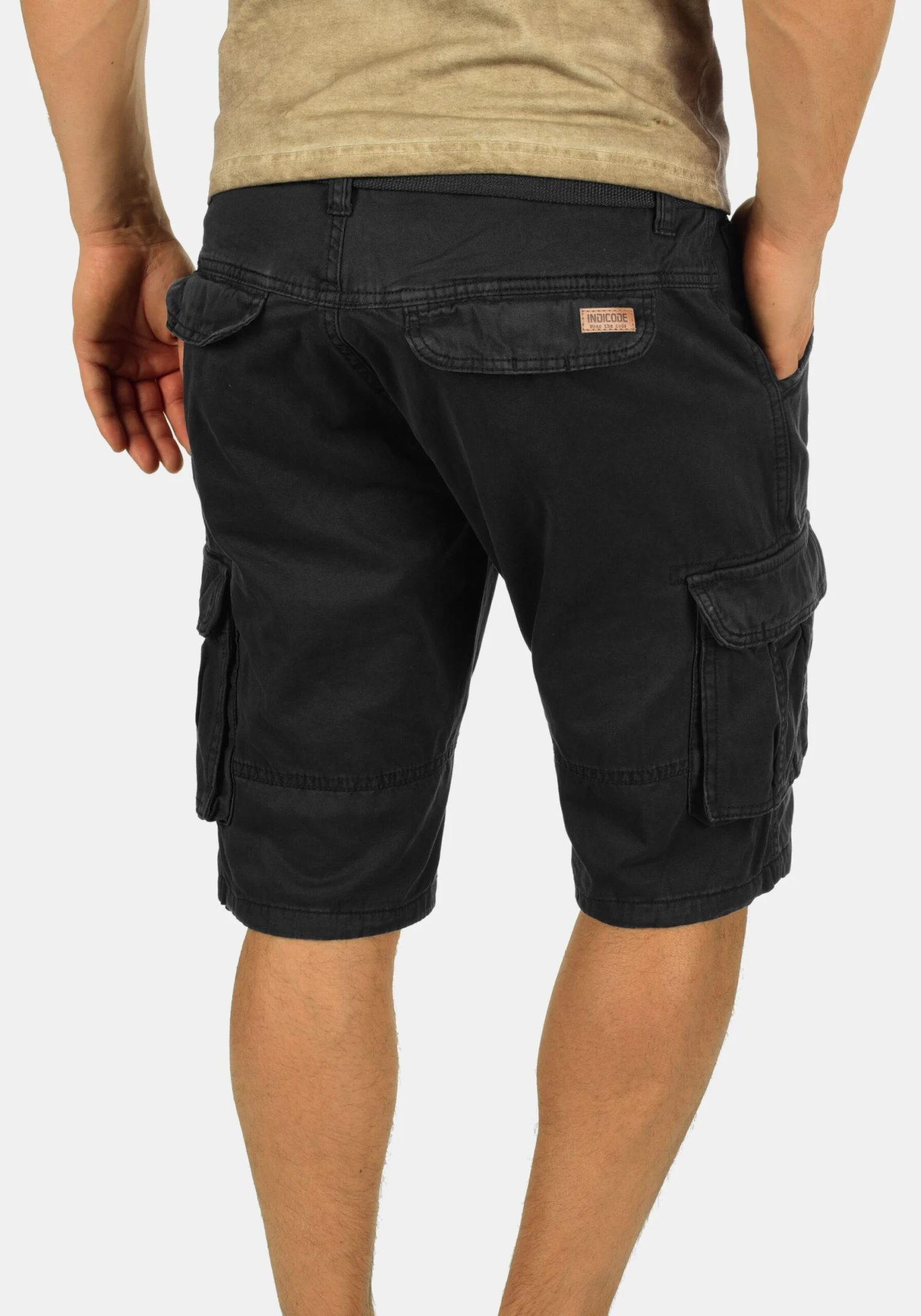 Indicode Jeans Cargo Shorts Regular Cargobroek Costa Heren Zwart 3 Indicode Jeans Cargo Shorts Regular Cargobroek Costa Heren Zwart - Image 3