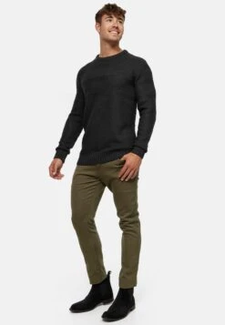 Indicode Jeans Crewneck Truien Trui Mirek Heren Zwart -Indicode Jeans Verkoop 0ab2975b967ee209b24984196df38cac