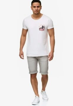 Indicode Jeans Denim Shorts Regular Jeans Caden Heren Grijs -Indicode Jeans Verkoop 0afacb914b6555c13320efe0b8261e84