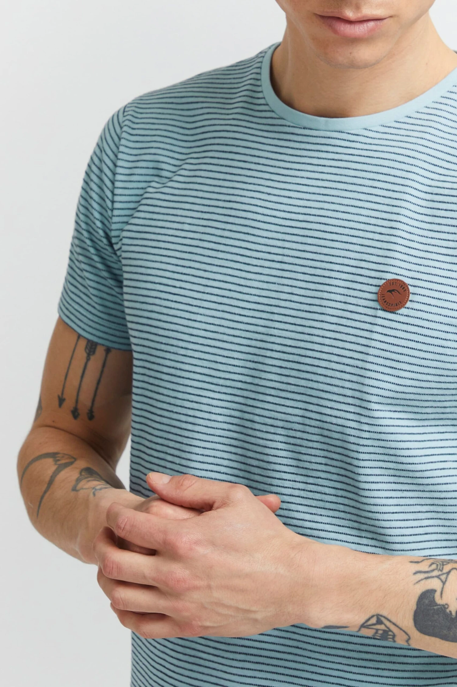 Indicode Jeans T-shirts Shirt Lupko Heren Blauw 5 Indicode Jeans T-shirts Shirt Lupko Heren Blauw - Image 5