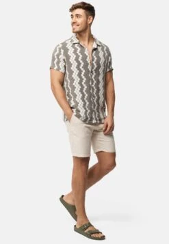 Indicode Jeans Shorts Regular Broek Caro Heren Greige -Indicode Jeans Verkoop 0f0676d2b6efe858650253a53651fc92