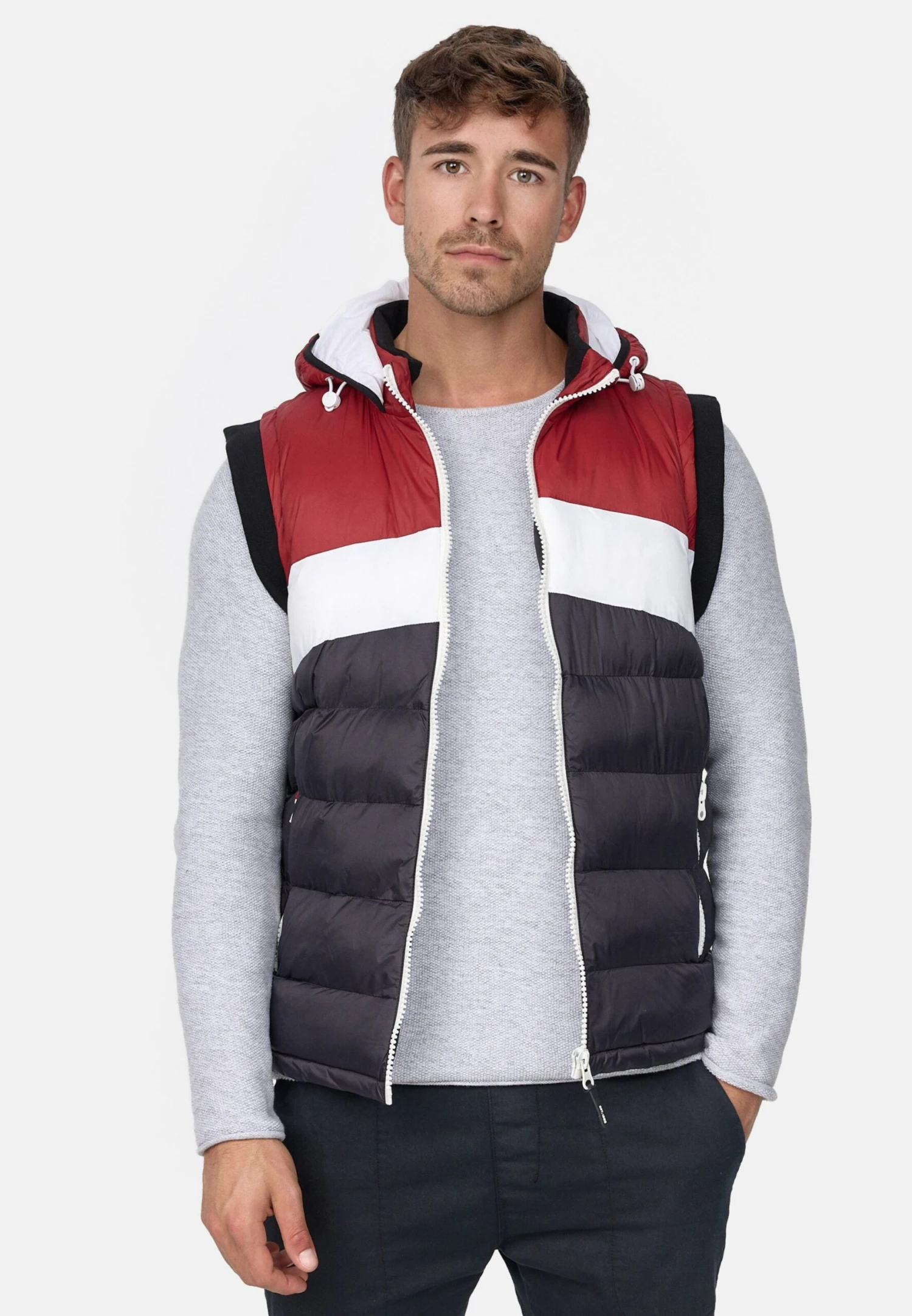 Indicode Jeans Bodywarmers Bodywarmer Valerio Heren Blauw 4 Indicode Jeans Bodywarmers Bodywarmer Valerio Heren Blauw - Image 4