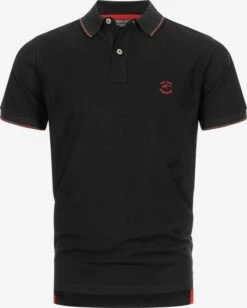 Indicode Jeans Polos Shirt Wallo Heren Zwart