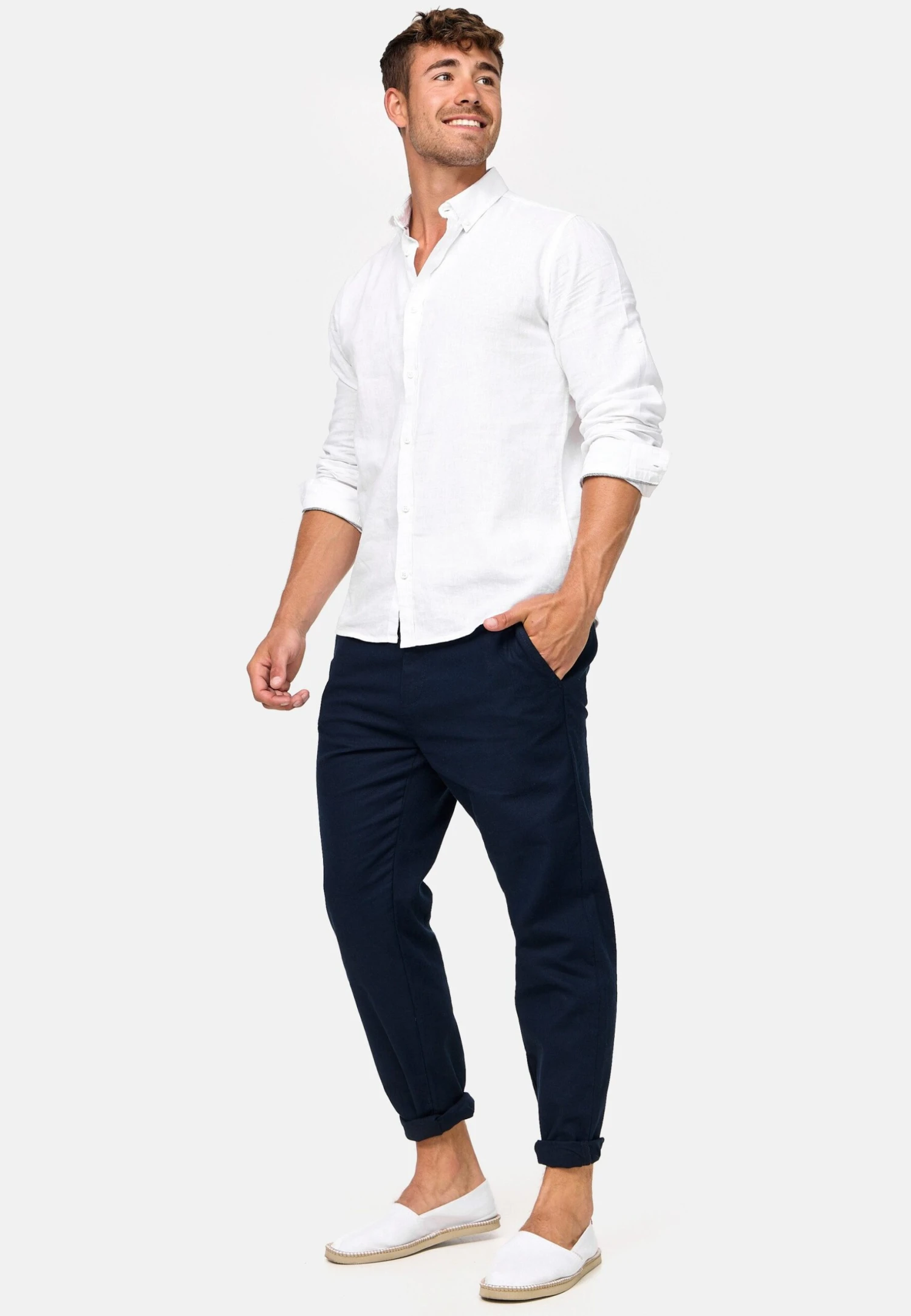 Indicode Jeans Chino - Dark Blue 2 Indicode Jeans Chino - Dark Blue - Image 2