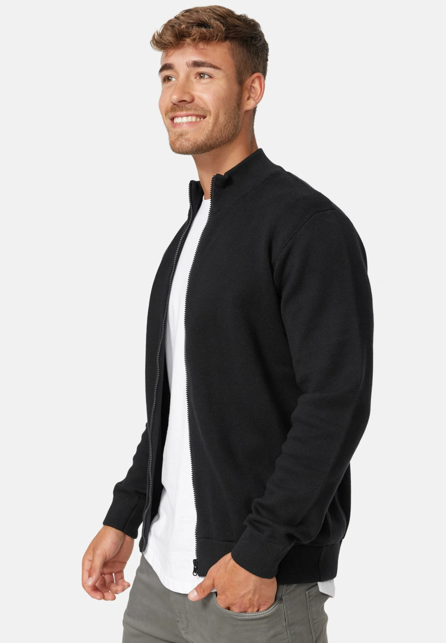 Indicode Jeans Coltruien Trui Marco Heren Zwart 3 Indicode Jeans Coltruien Trui Marco Heren Zwart - Image 3