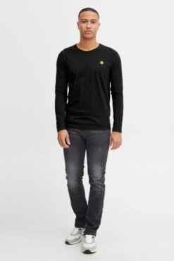 Indicode Jeans Longsleeves Shirt Heren Zwart -Indicode Jeans Verkoop 11ff8de9bebdde4c2ac6742529dc0f8b
