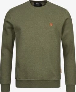 Indicode Jeans Crewneck Truien Trui Luk Heren Groen GemĂȘleerd