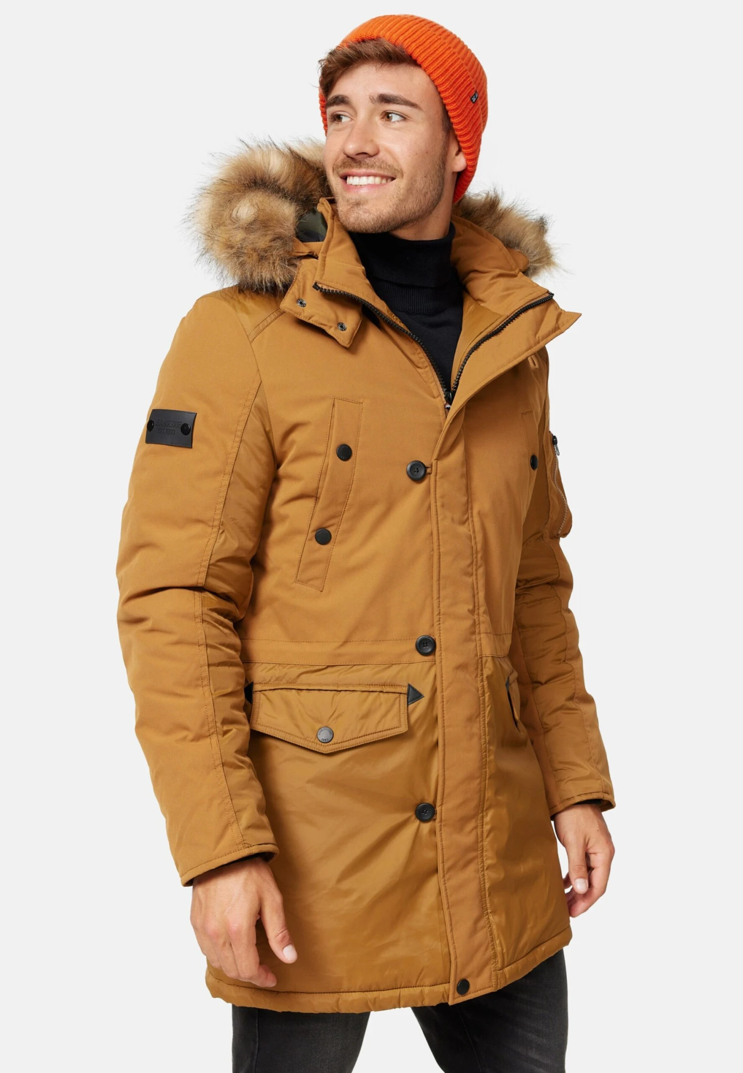 Indicode Jeans Parkas Winterparka Jarl Heren Bruin 5 Indicode Jeans Parkas Winterparka Jarl Heren Bruin - Image 5