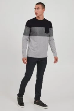 Indicode Jeans Longsleeves Shirt Amadeo Heren Grijs / Grijs Gemêleerd -Indicode Jeans Verkoop 1330b9cd775eb6a861fd52e7ee9e216e