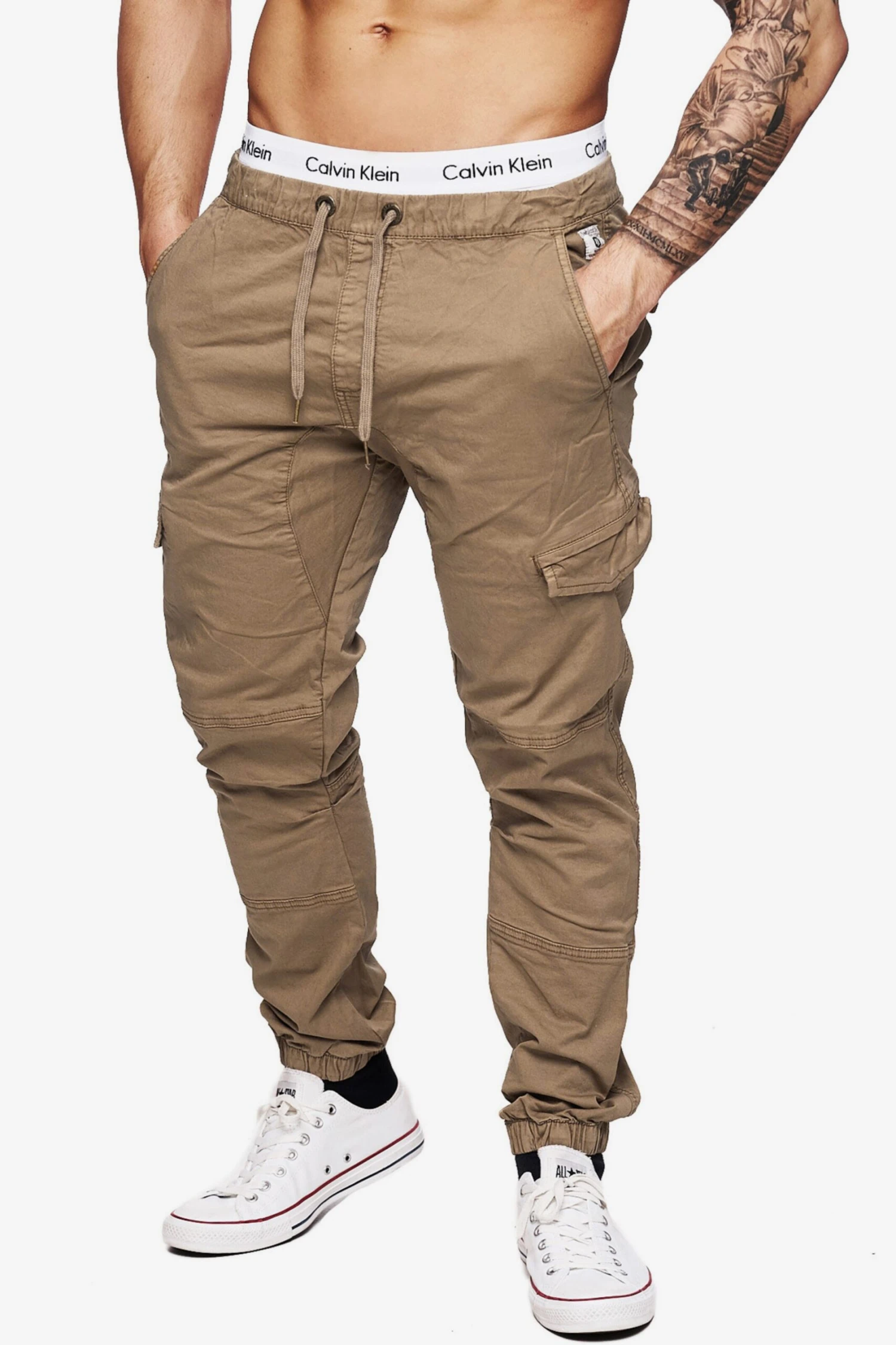 Indicode Jeans Cargobroeken Tapered Cargobroek Levi Cargo Heren Brokaat 2 Indicode Jeans Cargobroeken Tapered Cargobroek Levi Cargo Heren Brokaat - Image 2