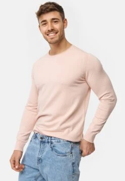 Indicode Jeans Crewneck Truien Trui Gamal Heren Pink -Indicode Jeans Verkoop 13b31e4aa0ed2492c7d5c3e8339b2b75