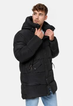 Indicode Jeans Parkas Winterparka Kasper Heren Zwart -Indicode Jeans Verkoop 13d10ba8fbb671c601c30fbbdea63660