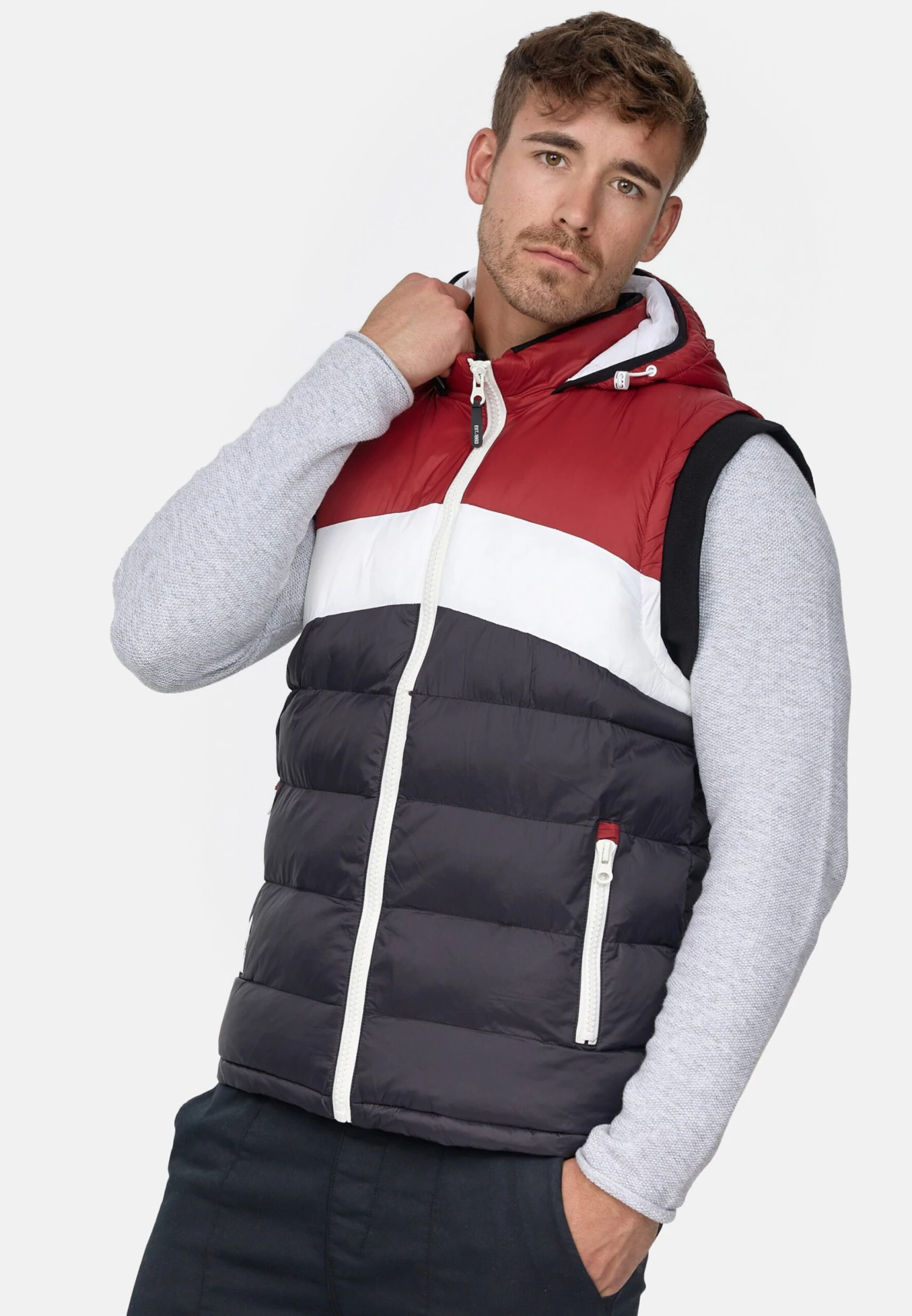 Indicode Jeans Bodywarmers Bodywarmer Valerio Heren Blauw 2 Indicode Jeans Bodywarmers Bodywarmer Valerio Heren Blauw - Image 2