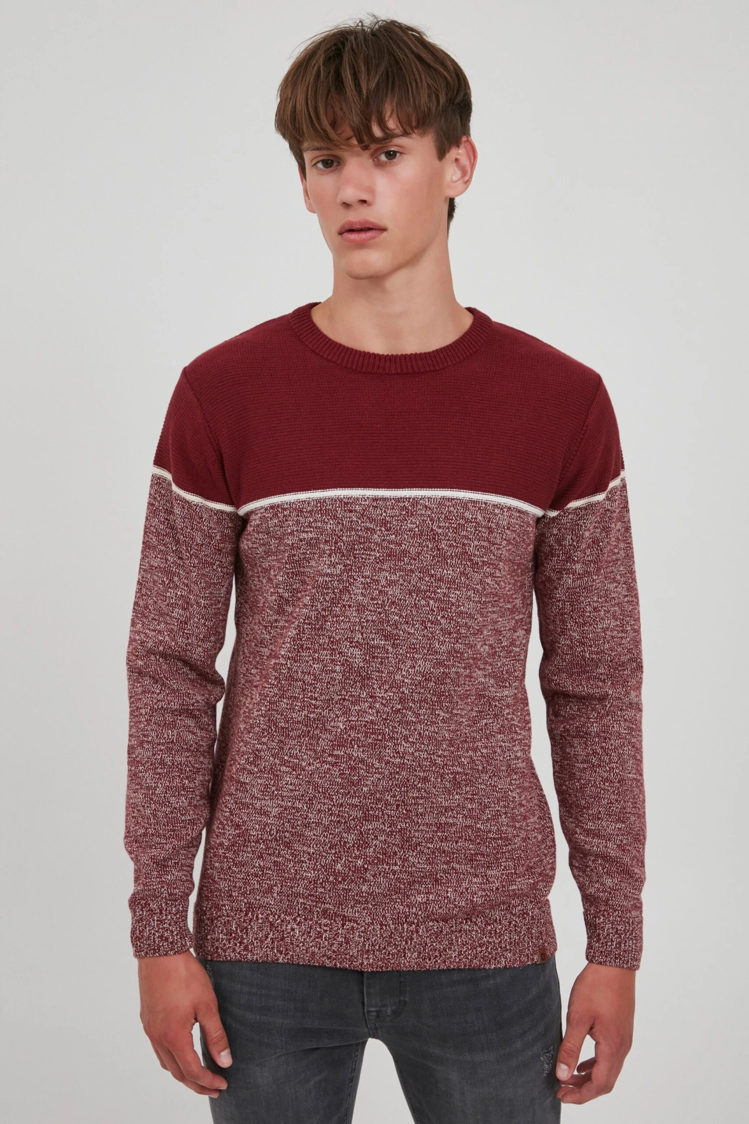 Indicode Jeans Crewneck Truien Trui LYNN Heren Rood 2 Indicode Jeans Crewneck Truien Trui LYNN Heren Rood - Image 2