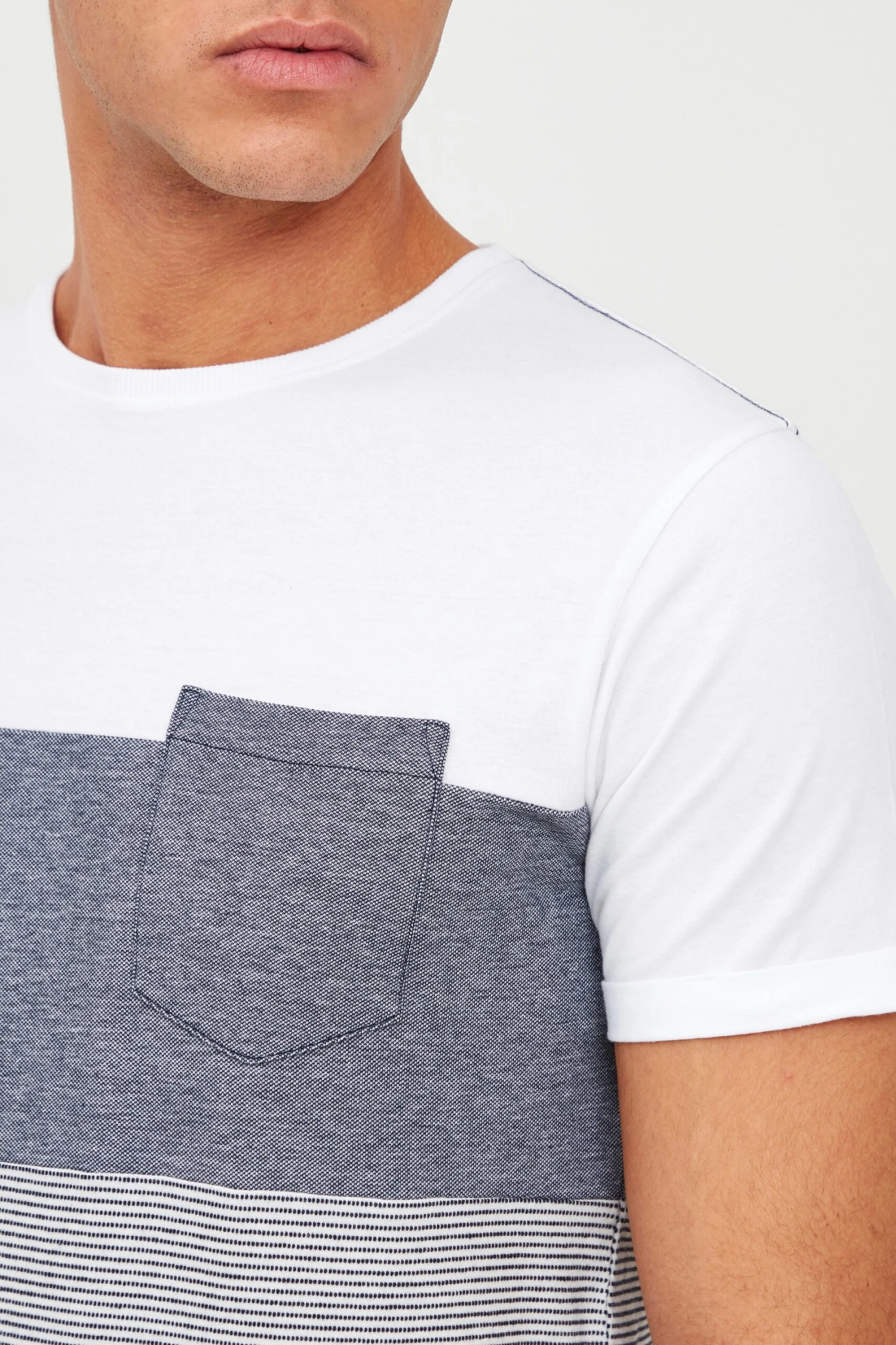 Indicode Jeans T-shirts Shirt Heren Grijs 5 Indicode Jeans T-shirts Shirt Heren Grijs - Image 5