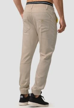 Indicode Jeans Pantalons Tapered Broek Zannes Heren Beige -Indicode Jeans Verkoop 15baceb52b0fbaac3320158441431100