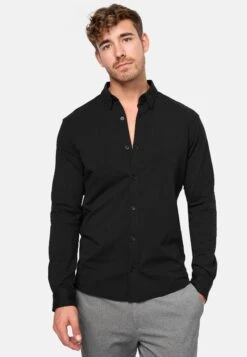 Indicode Jeans Langarm Theo - Overhemd - Black -Indicode Jeans Verkoop 15ed79136cc849aeafa550f8d0ed040f