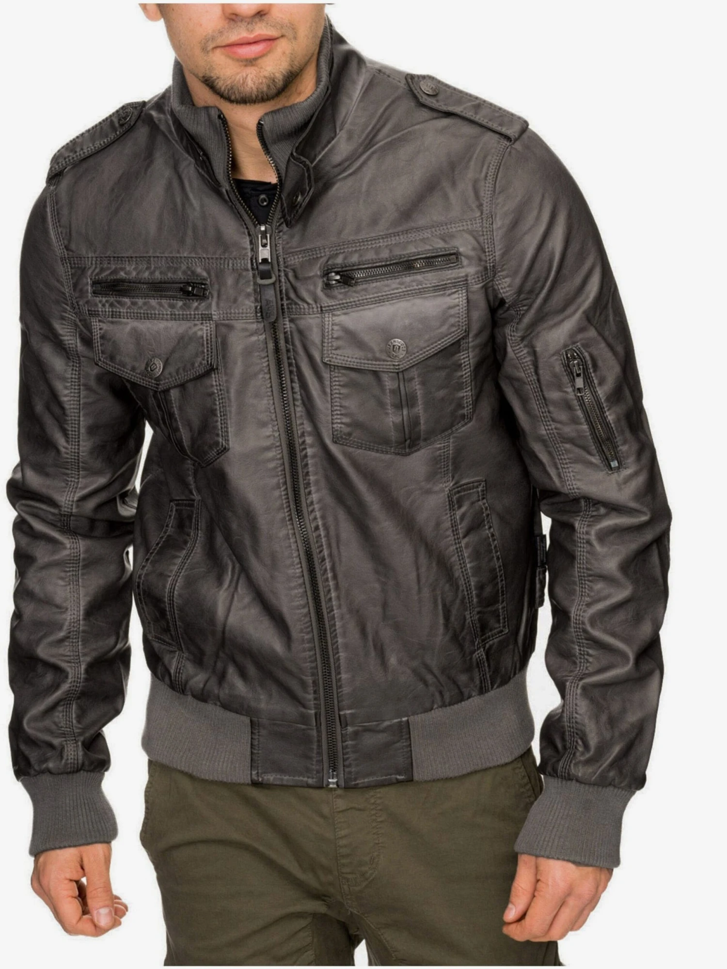 Indicode Jeans Tussenjassen Tussenjas Inco Heren Rookgrijs 3 Indicode Jeans Tussenjassen Tussenjas Inco Heren Rookgrijs - Image 3