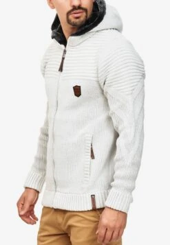 Indicode Jeans Vesten Gebreid Vest Lothian Heren Wit -Indicode Jeans Verkoop 16c87f8167dbd5ccfc884867e228dd40