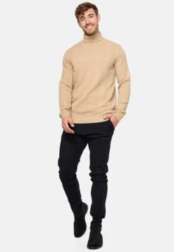 Indicode Jeans Coltruien Trui Saini Heren Beige -Indicode Jeans Verkoop 16e5fba0d3758eced949cff57f4cd571