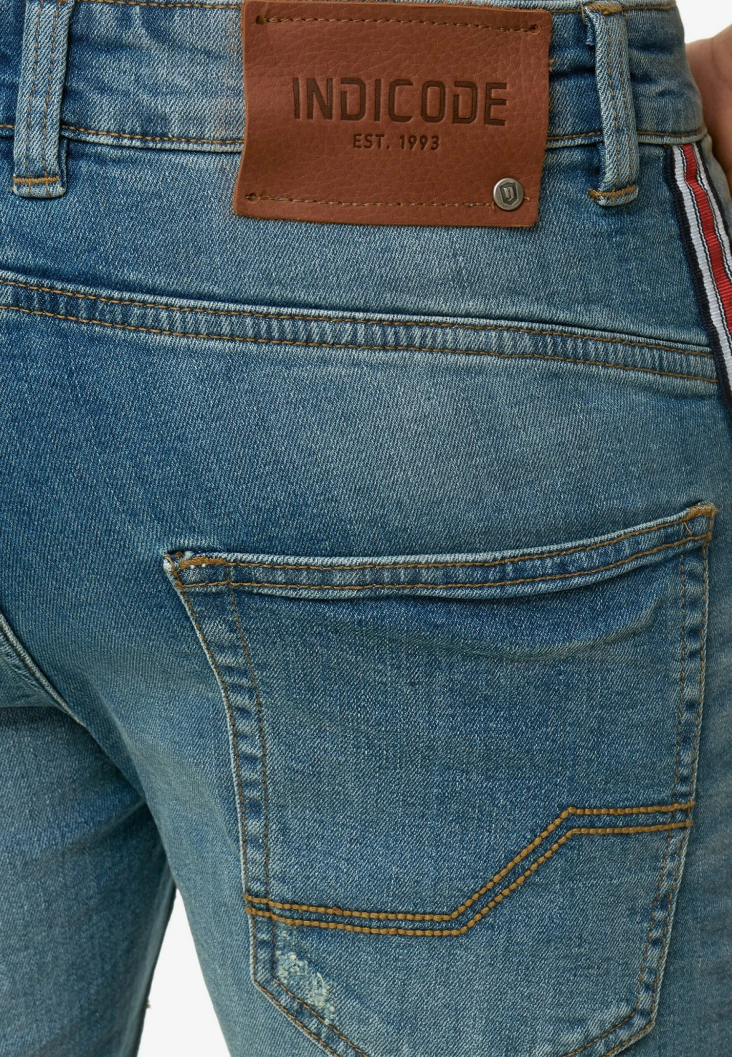 Indicode Jeans Denim Shorts Slimfit Jeans Fife Heren Blauw 5 Indicode Jeans Denim Shorts Slimfit Jeans Fife Heren Blauw - Image 5