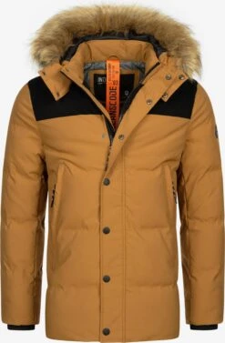 Indicode Jeans Parkas Winterparka Hexyl Heren Bruin
