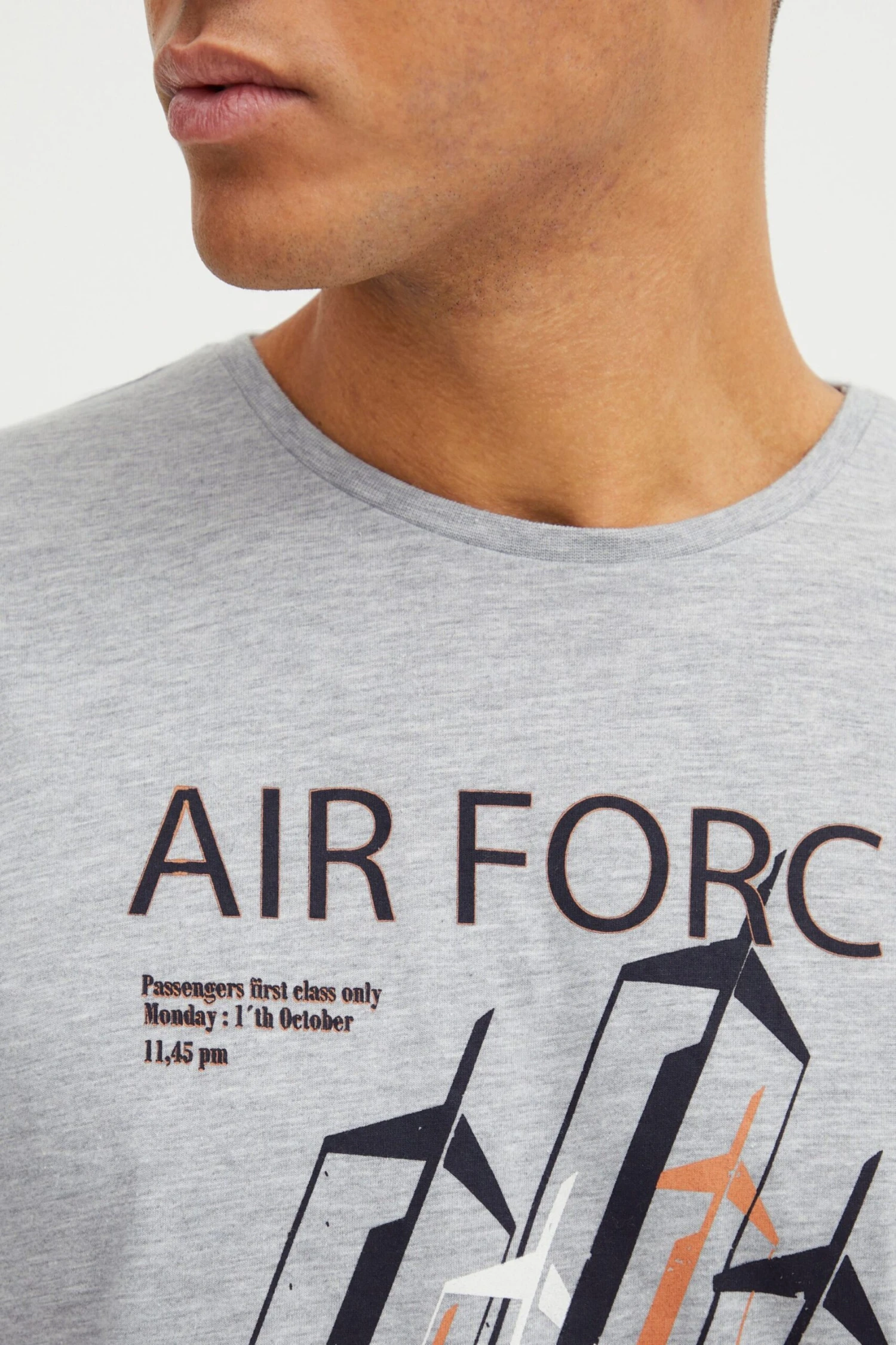 Indicode Jeans T-shirts Shirt Ronny Heren Lichtgrijs 4 Indicode Jeans T-shirts Shirt Ronny Heren Lichtgrijs - Image 4