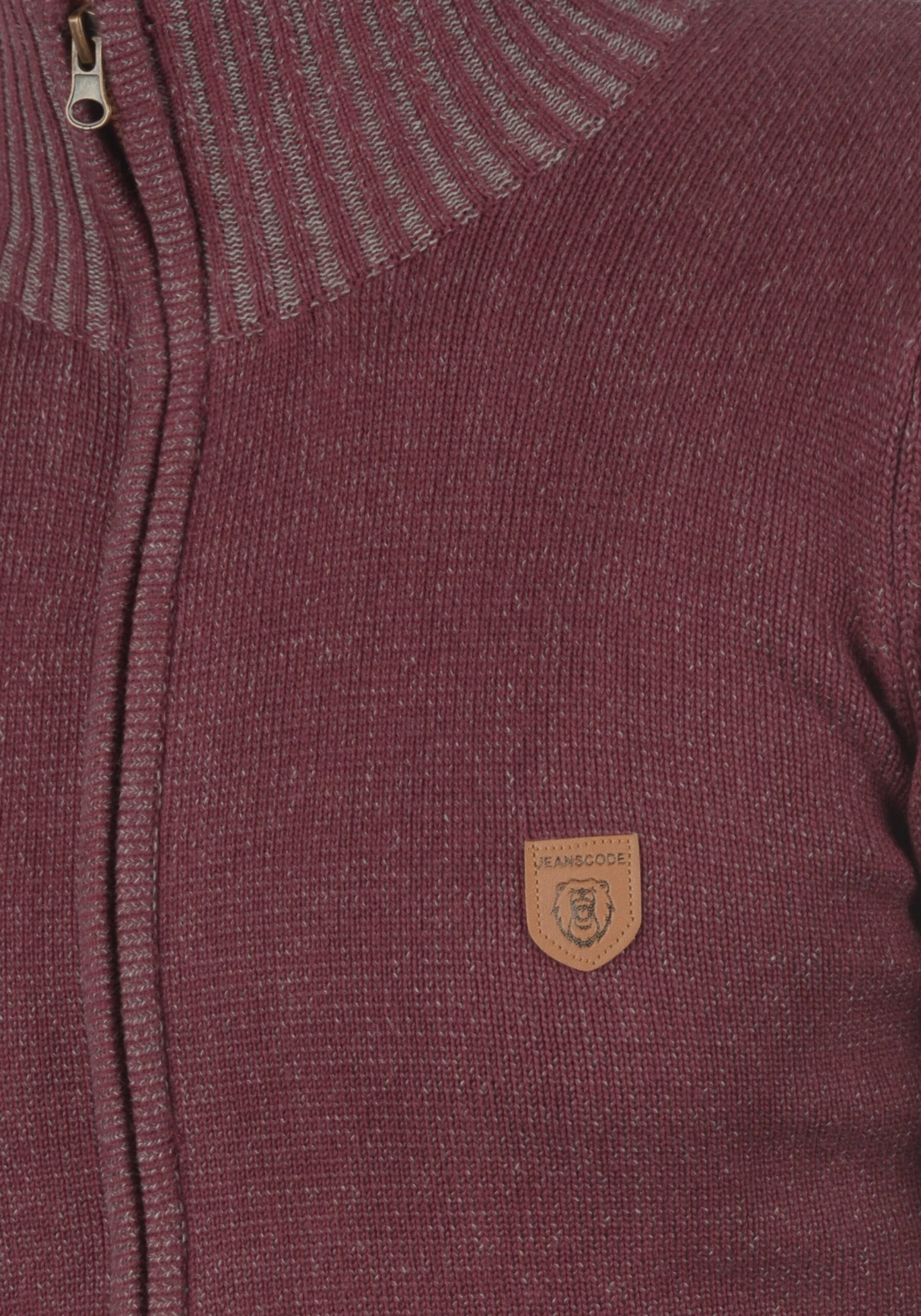 Indicode Jeans Vesten Gebreid Vest Andy Heren Wijnrood 4 Indicode Jeans Vesten Gebreid Vest Andy Heren Wijnrood - Image 4