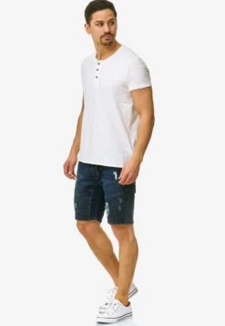 Indicode Jeans Denim Shorts Regular Jeans Ernest Heren Donkerblauw -Indicode Jeans Verkoop 18e357ce48f3850eadb738a2384d6372