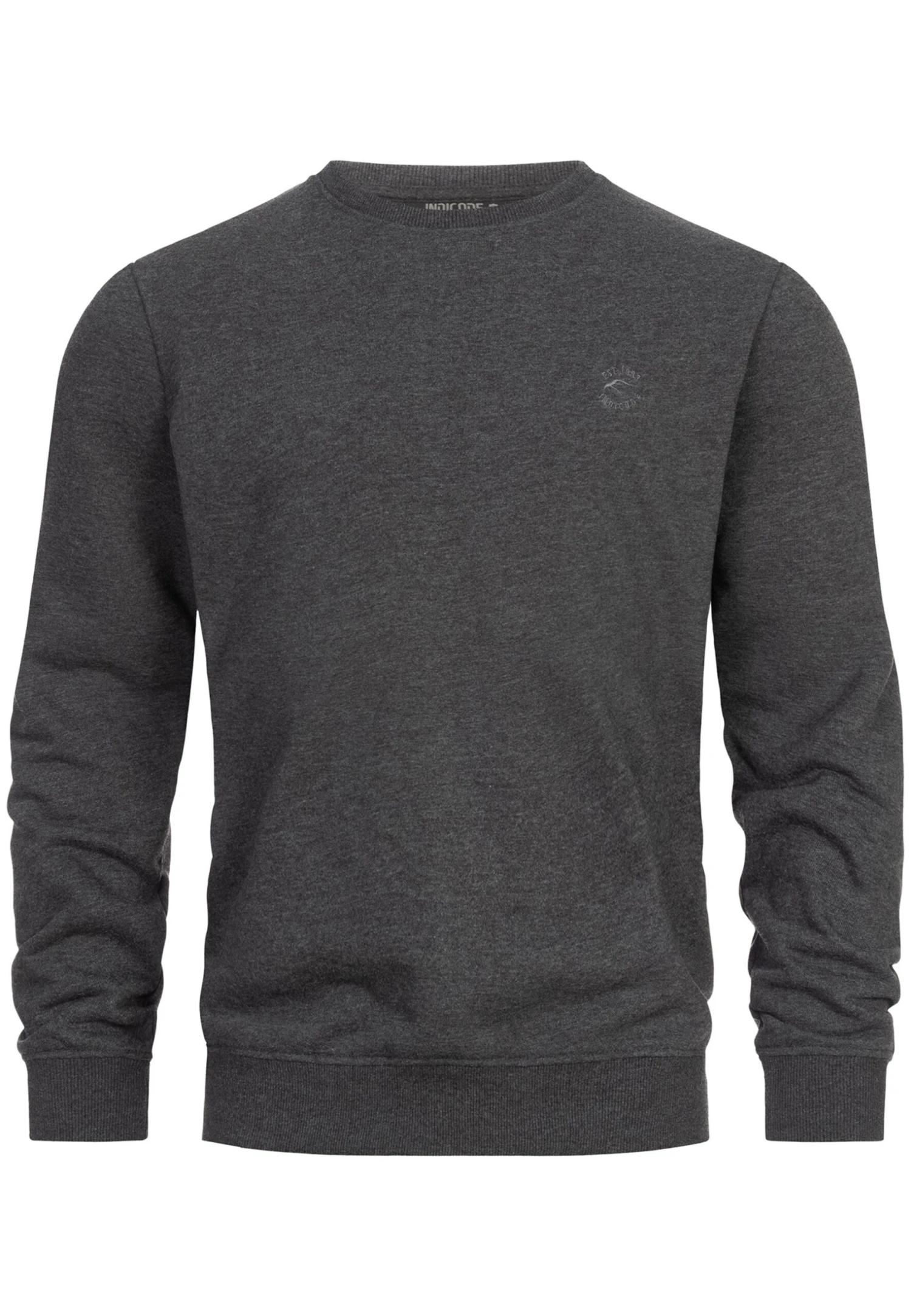 Indicode Jeans Holt - Sweater - Charcoal Mix 5 Indicode Jeans Holt - Sweater - Charcoal Mix - Image 5